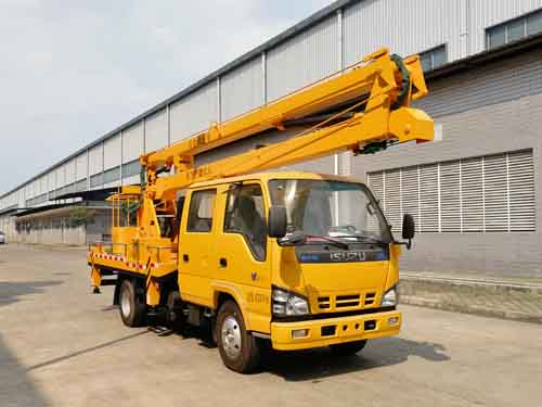 慶鈴五十鈴16米折疊臂高空作業(yè)車